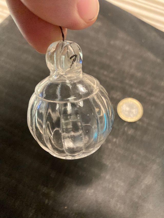 Bola de cristal lámpara antigua