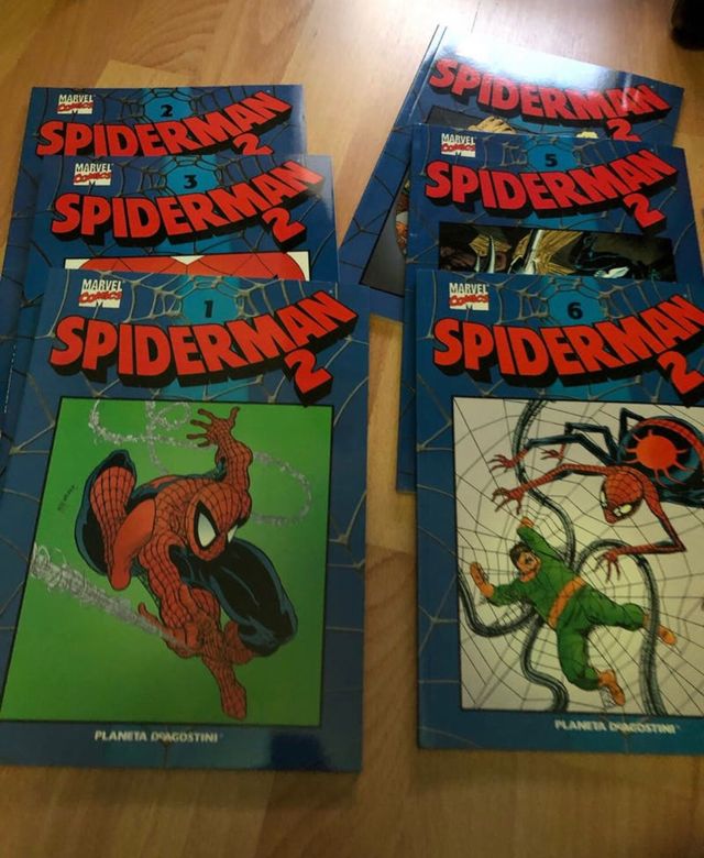 Spiderman coleccionable Azul 1 al 6