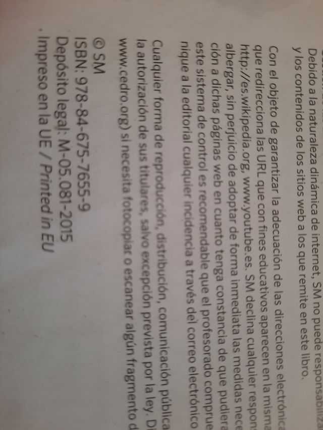 Libro de texto Lengua SM 1 bachiller