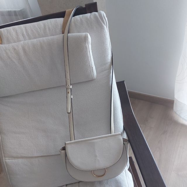 bolso bandolera blanco roto