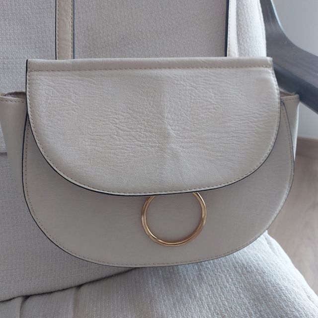bolso bandolera blanco roto