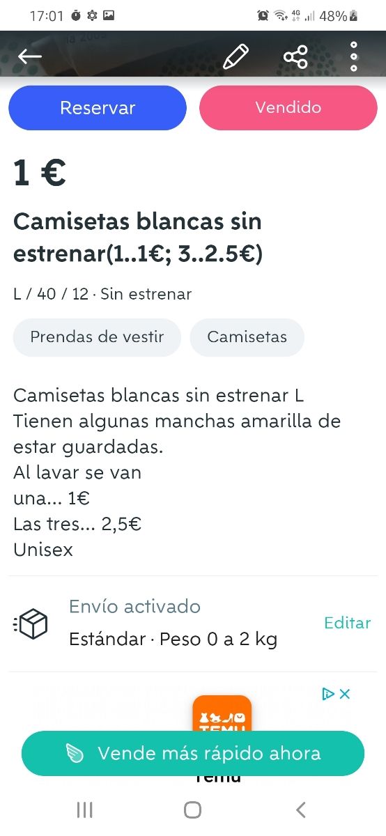 Oferta.  Camisetas Decatlon(2=3.5€)