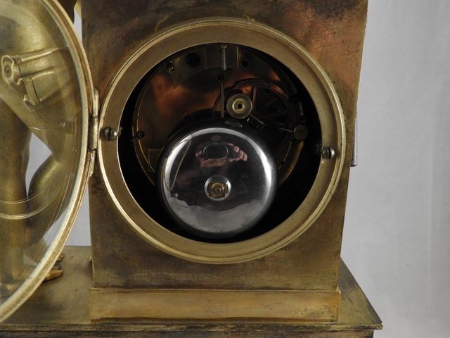 MAGNIFICO RELOJ DORADO AL MERCURIO DE EPOCA IMPERI