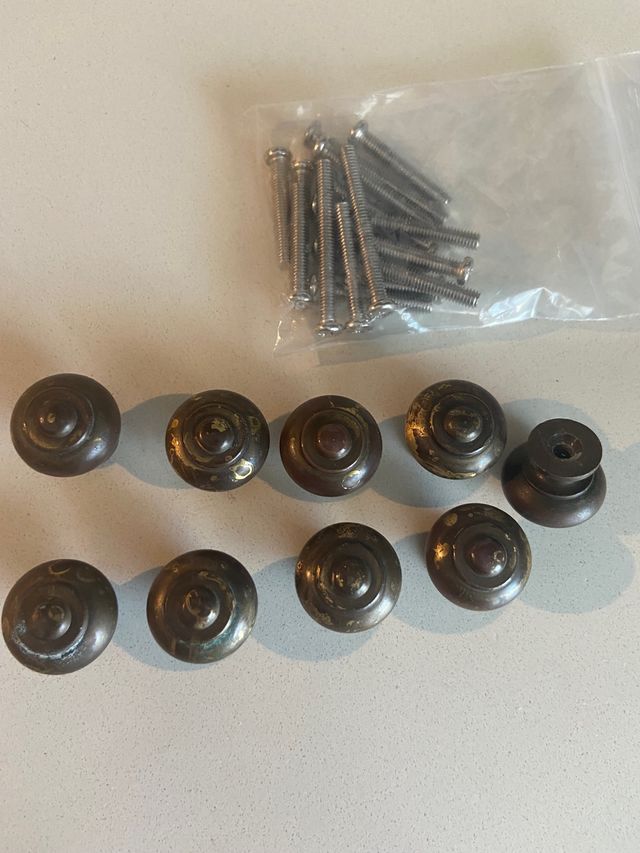 Pomos , lote 9 unidades