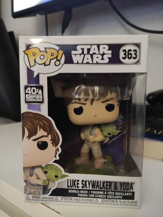 funko pop Luke skywalker y yoda