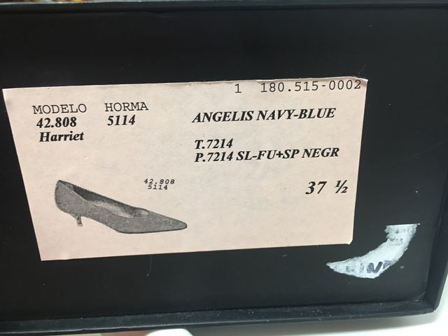 Zapato salón azul marino