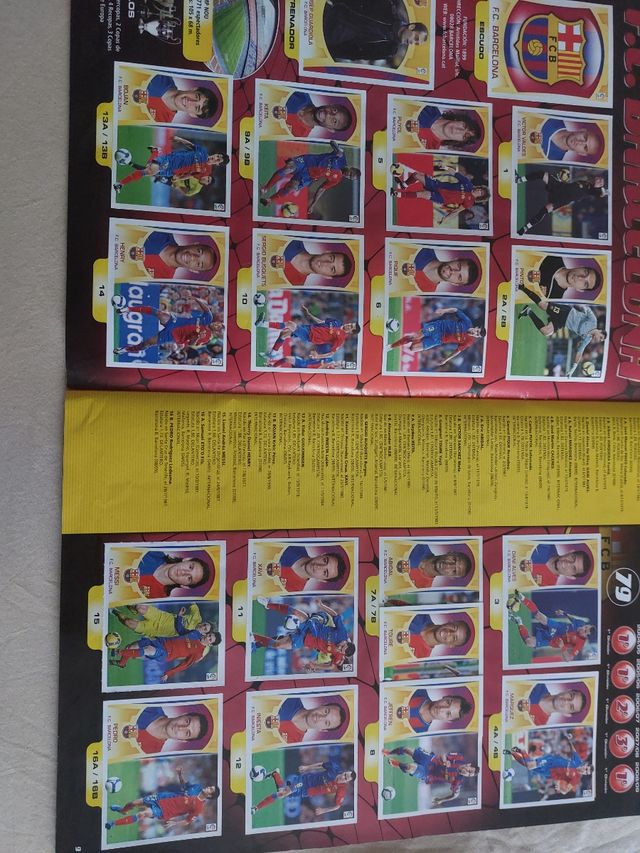 Álbum de cromos liga 09/10 colecciones este