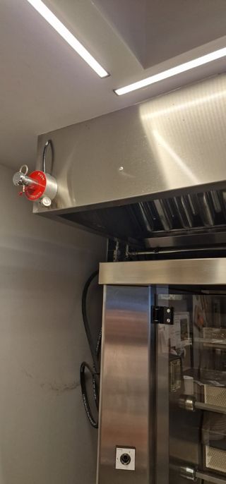 Asador de pollos a gas + campana extractora