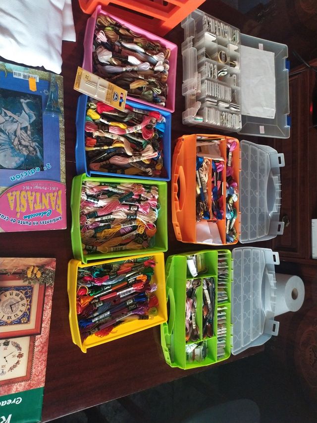 vendo conjunto de punto de cruz