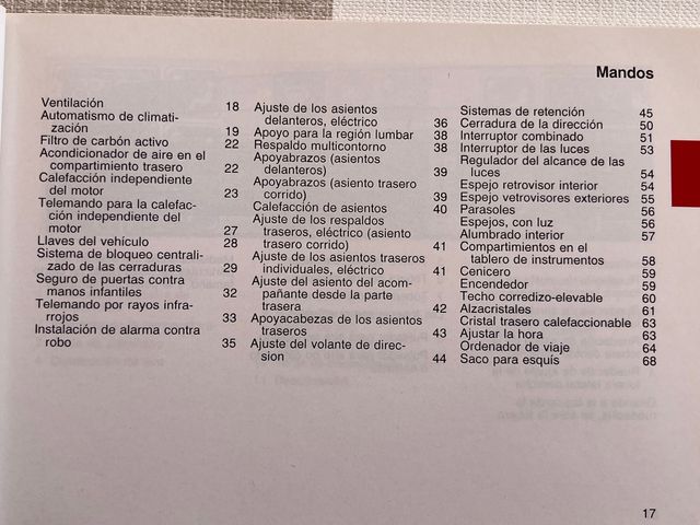 Manual MERCEDES 600SE/SEL V12 (W140). Español