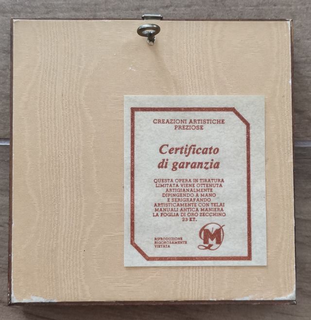 Miniatura italiana 23 quilates