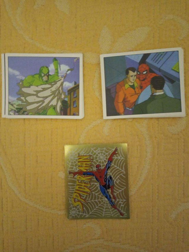 Lote cromos Spiderman serie animada