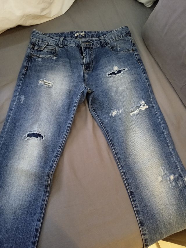Pantalón boyfriend.