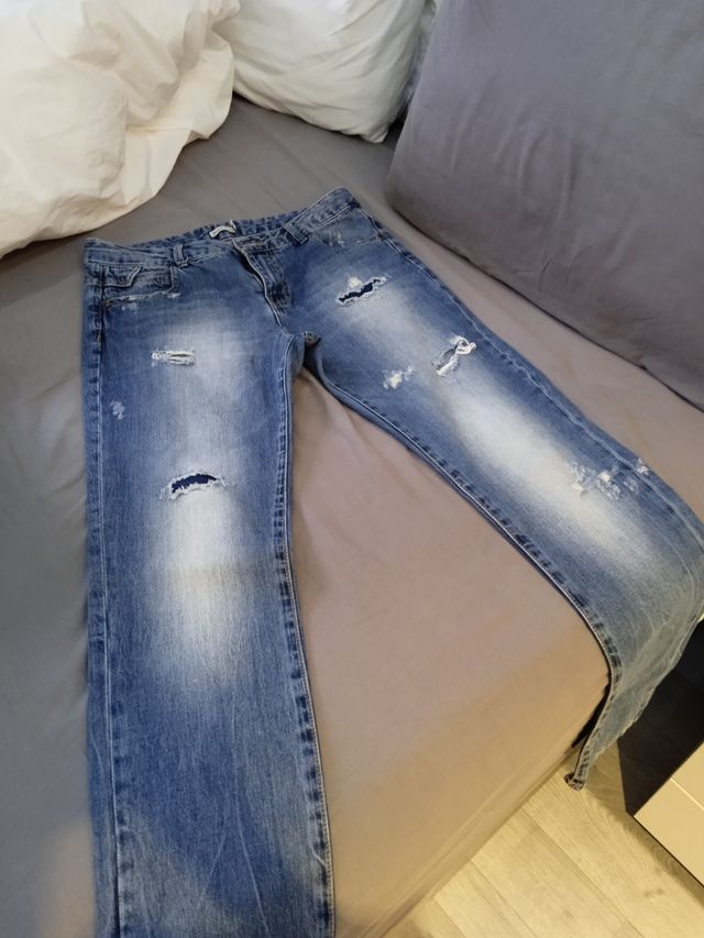 Pantalón boyfriend.