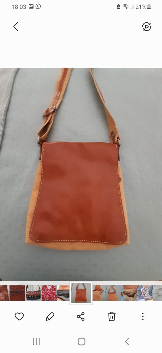 Bolso de hombro caballero