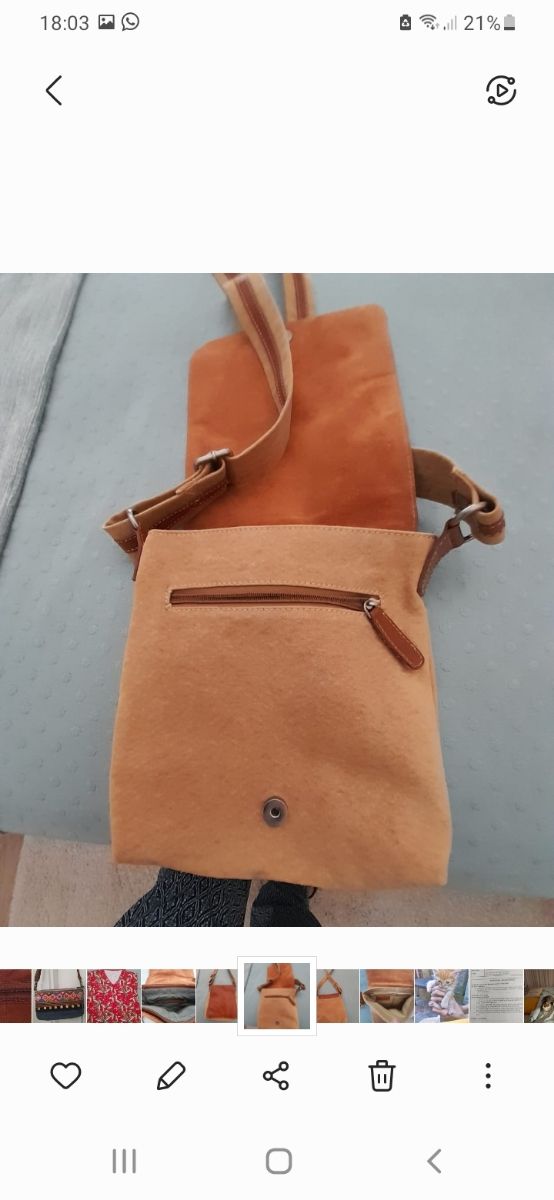 Bolso de hombro caballero