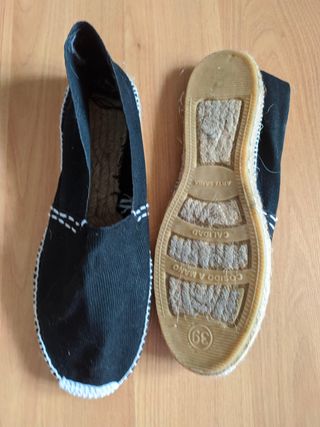 Alpargatas negras talla 39