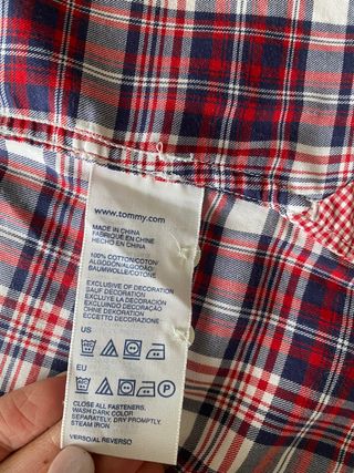 Camisa cuadros Tommy Hilfiger T M