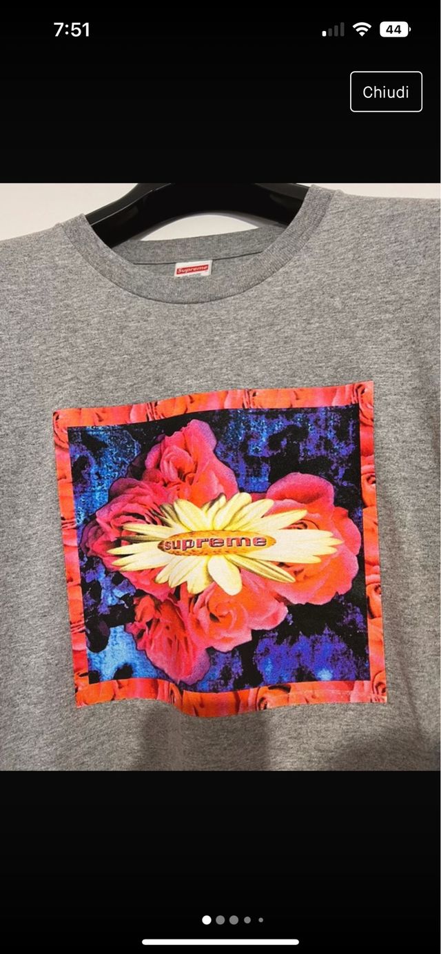 Supreme Bloom L/S Tee Grey