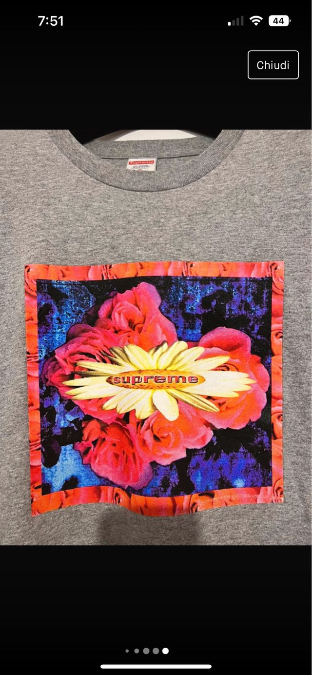 Supreme Bloom L/S Tee Grey