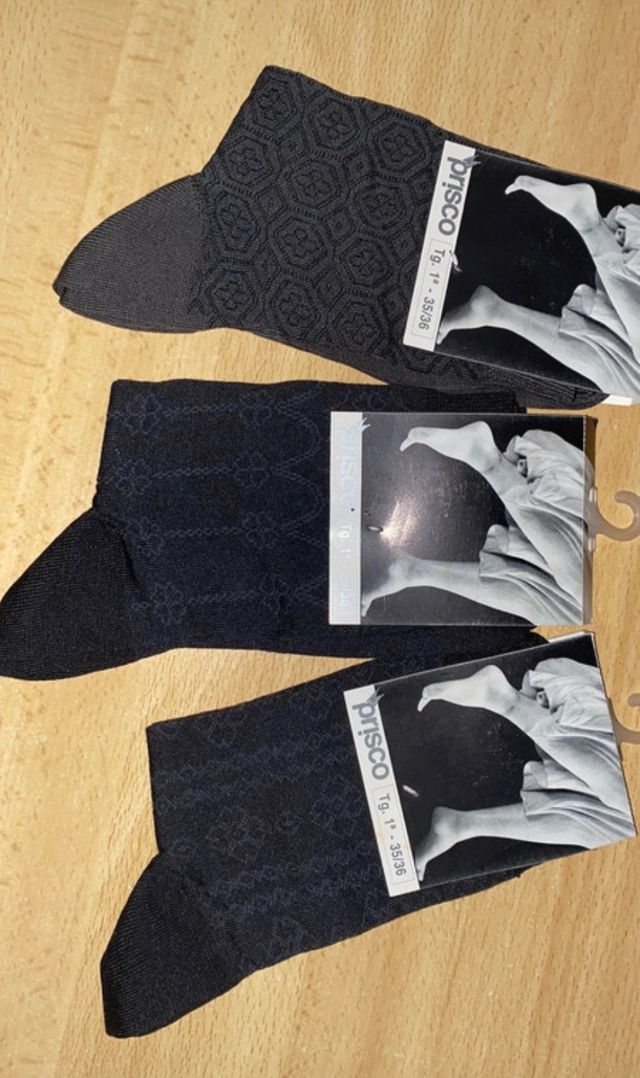 3 paia di calze corte N 35/36 donna 