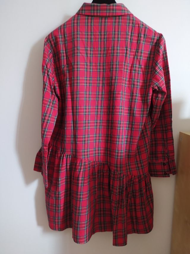 vestido corto cuadros