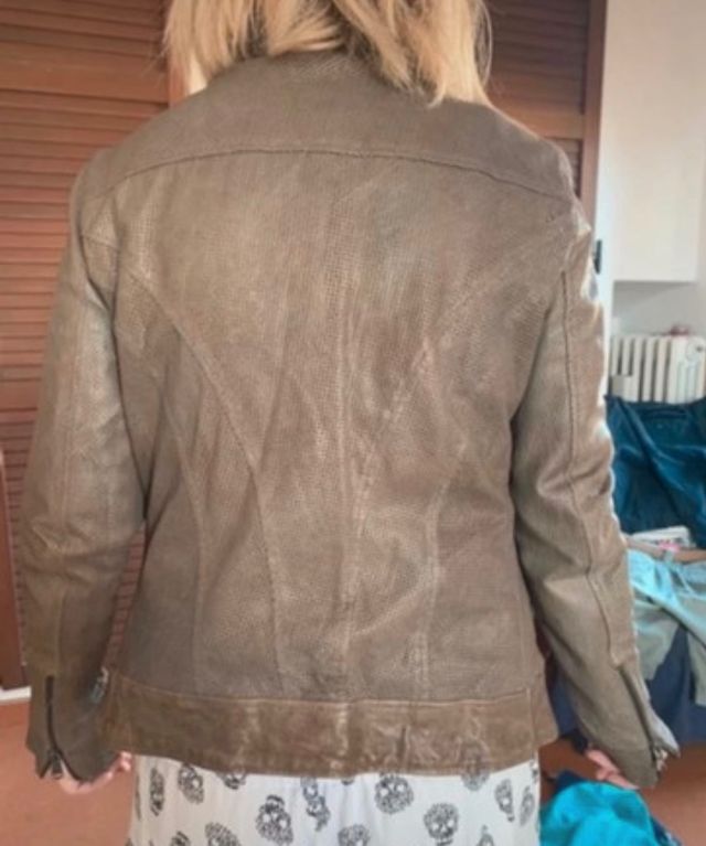 Giubbotto pelle modello motociclista