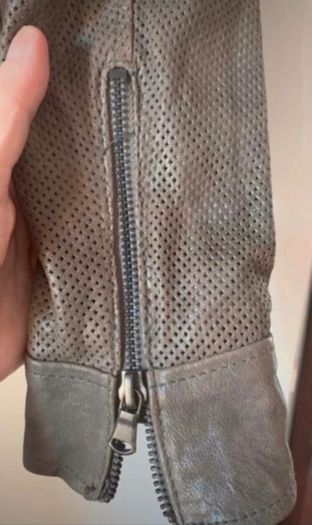 Giubbotto pelle modello motociclista