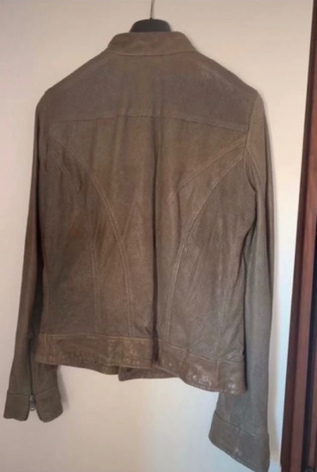 Giubbotto pelle modello motociclista