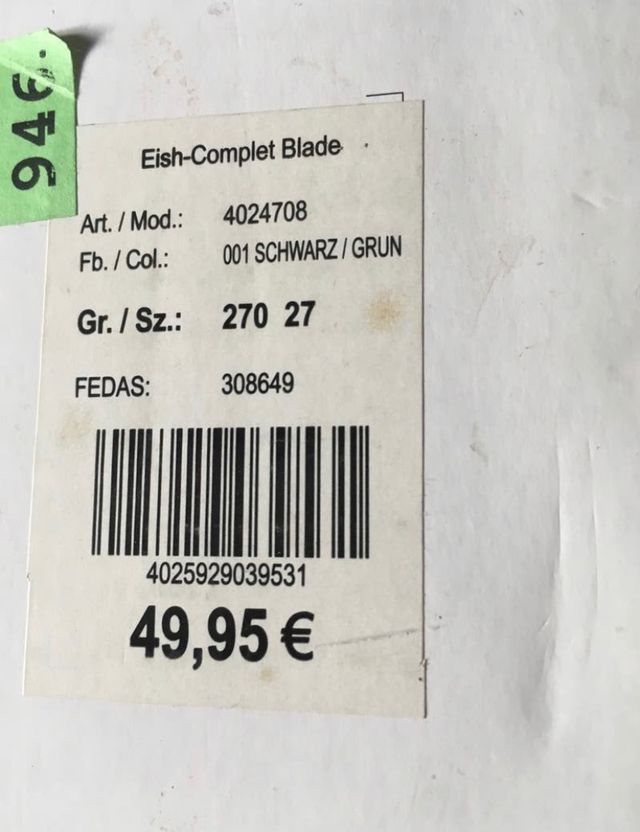 Patinete de hielo extendible 27-30