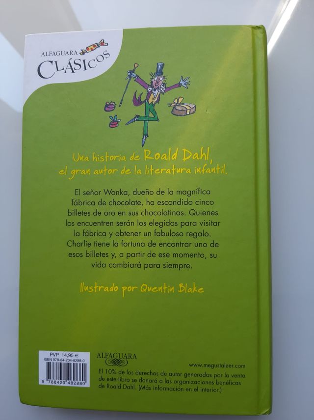 Charlie y la fábrica de chocolate. Roald Dahl.