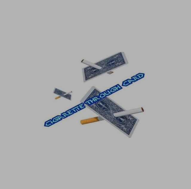 Carta atravesada por cigarrillo ( roja)