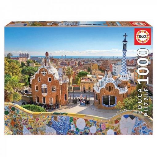Puzzle Vista de Barcelona el Parque Güell 1000p