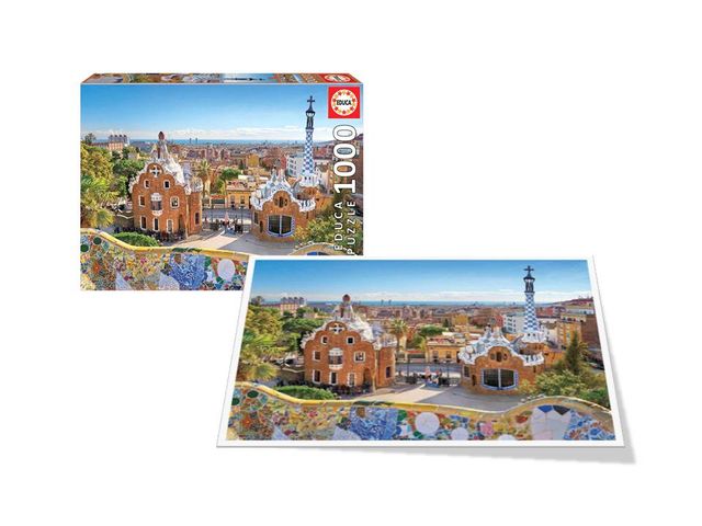 Puzzle Vista de Barcelona el Parque Güell 1000p