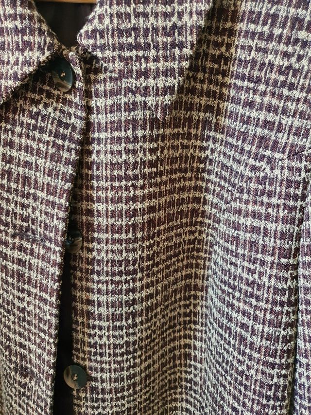 Traje falda marron 6xl