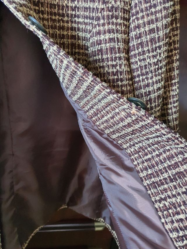 Traje falda marron 6xl