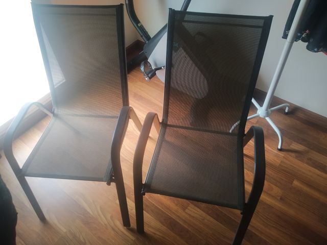 2 Sillas jardín exterior