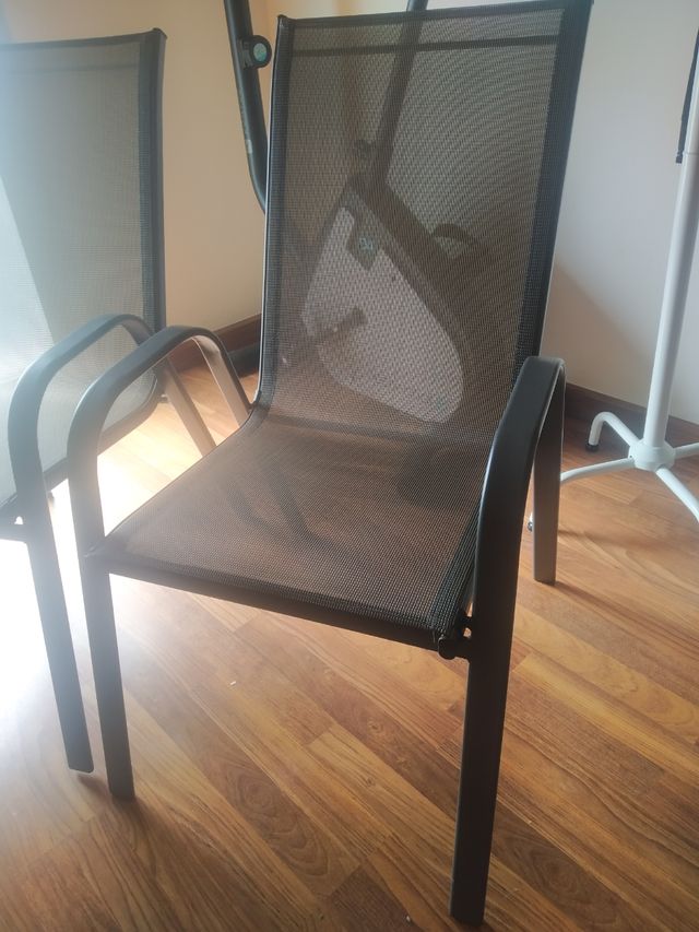 2 Sillas jardín exterior