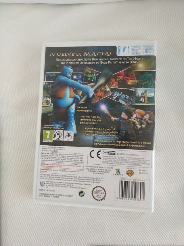 Juego Wii Lego Harry Potter años 1-4