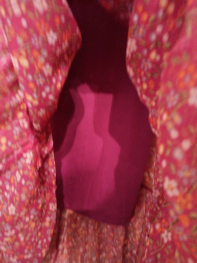 Vestido de verano estampado de flores tono rosa