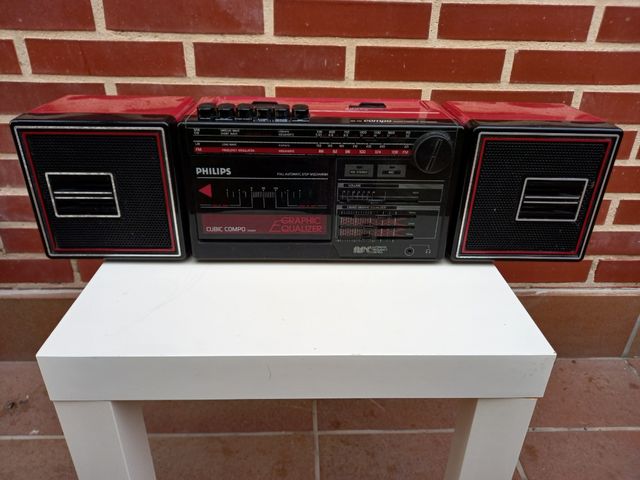 Radiocasete Philips Cubic Combo año 1986
