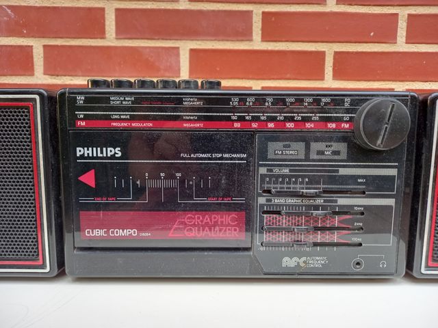 Radiocasete Philips Cubic Combo año 1986