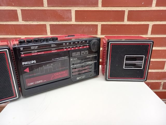 Radiocasete Philips Cubic Combo año 1986