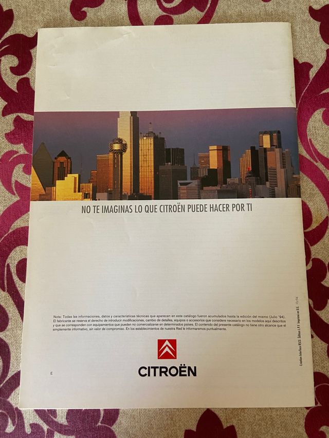 Catálogo Citroën AX 1994