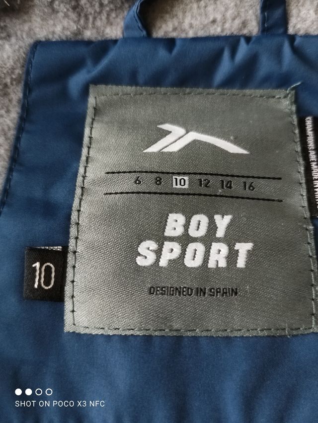 Parka forrada t.10 años