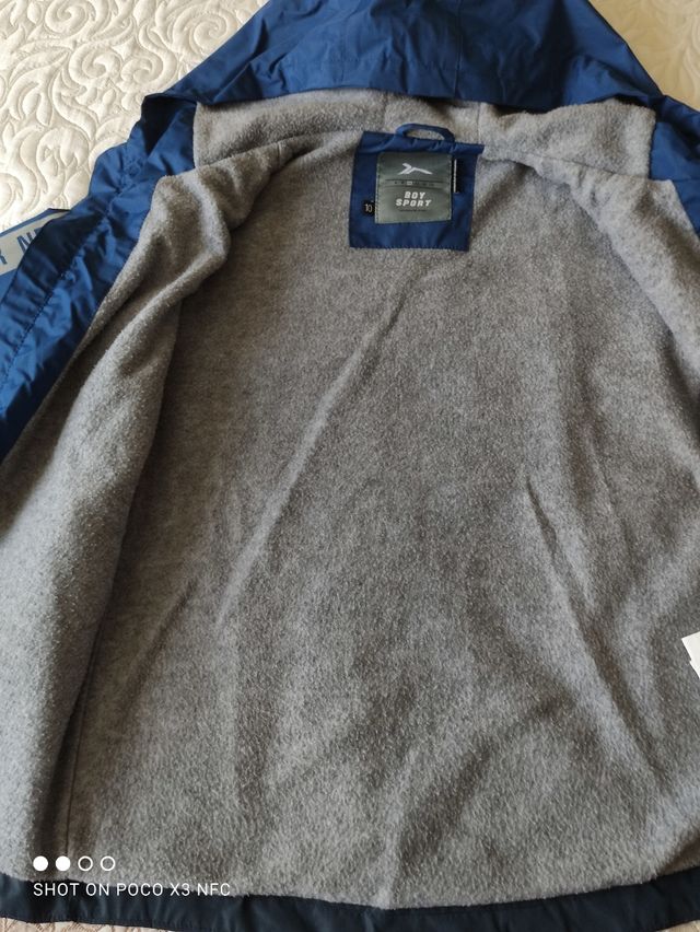 Parka forrada t.10 años