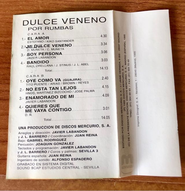 11 casettes tecnorumba