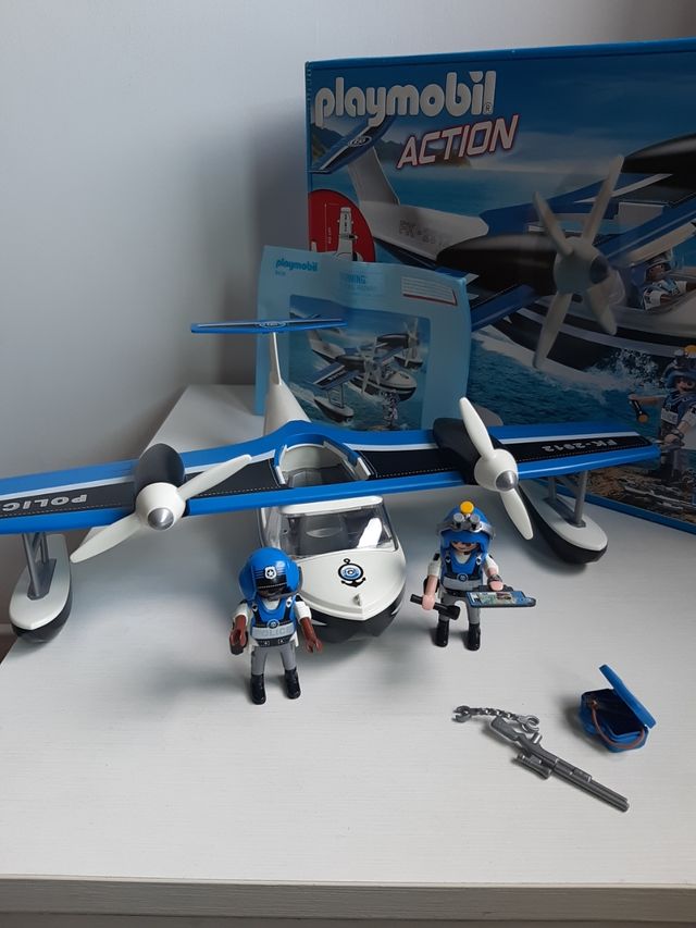 9436 Playmobil Avion Policia Playmobil Hidroavión De Policía