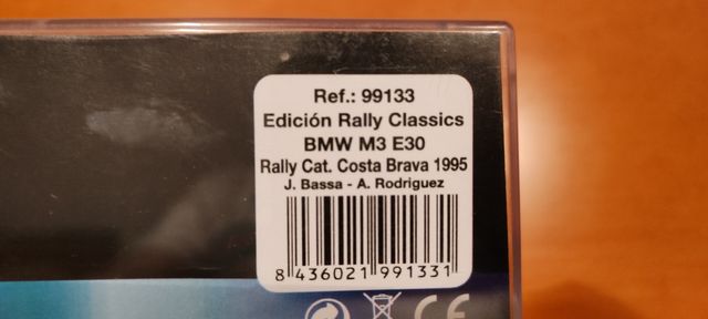 BMW M3 E30 REF.99133 PEP BASSAS COSTA BRAVA FLY