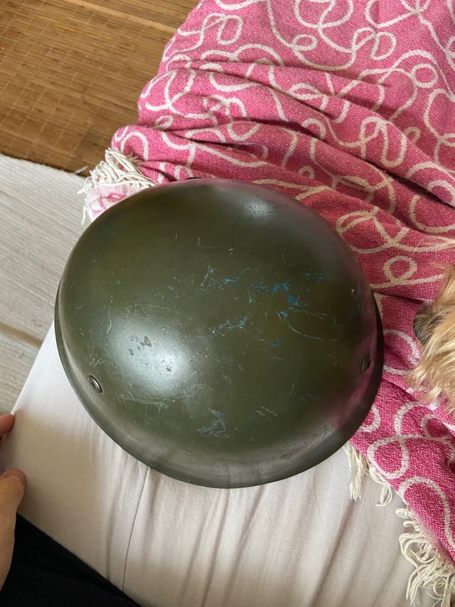 Casco m33 de la época